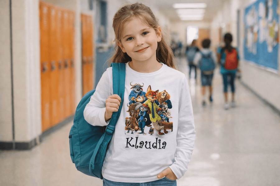 žiačka v tričku DR Zootropolis mk